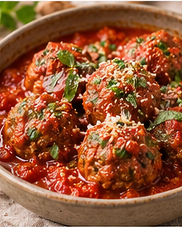 Classic Beef Meatballs in Tomato Sauce