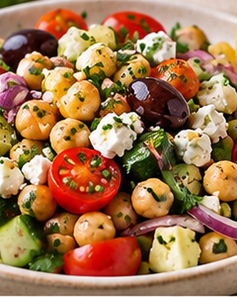 Crunchy Mediterranean Chickpea Salad